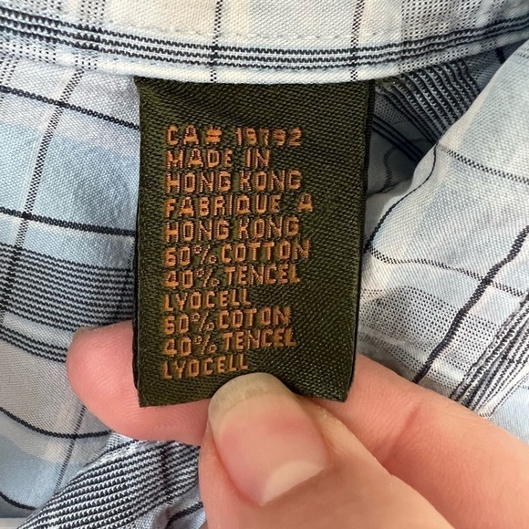 Timberland Men's Medium Plaid Long‎ Sleeve Button Up Shirt - Picture 5 of 7